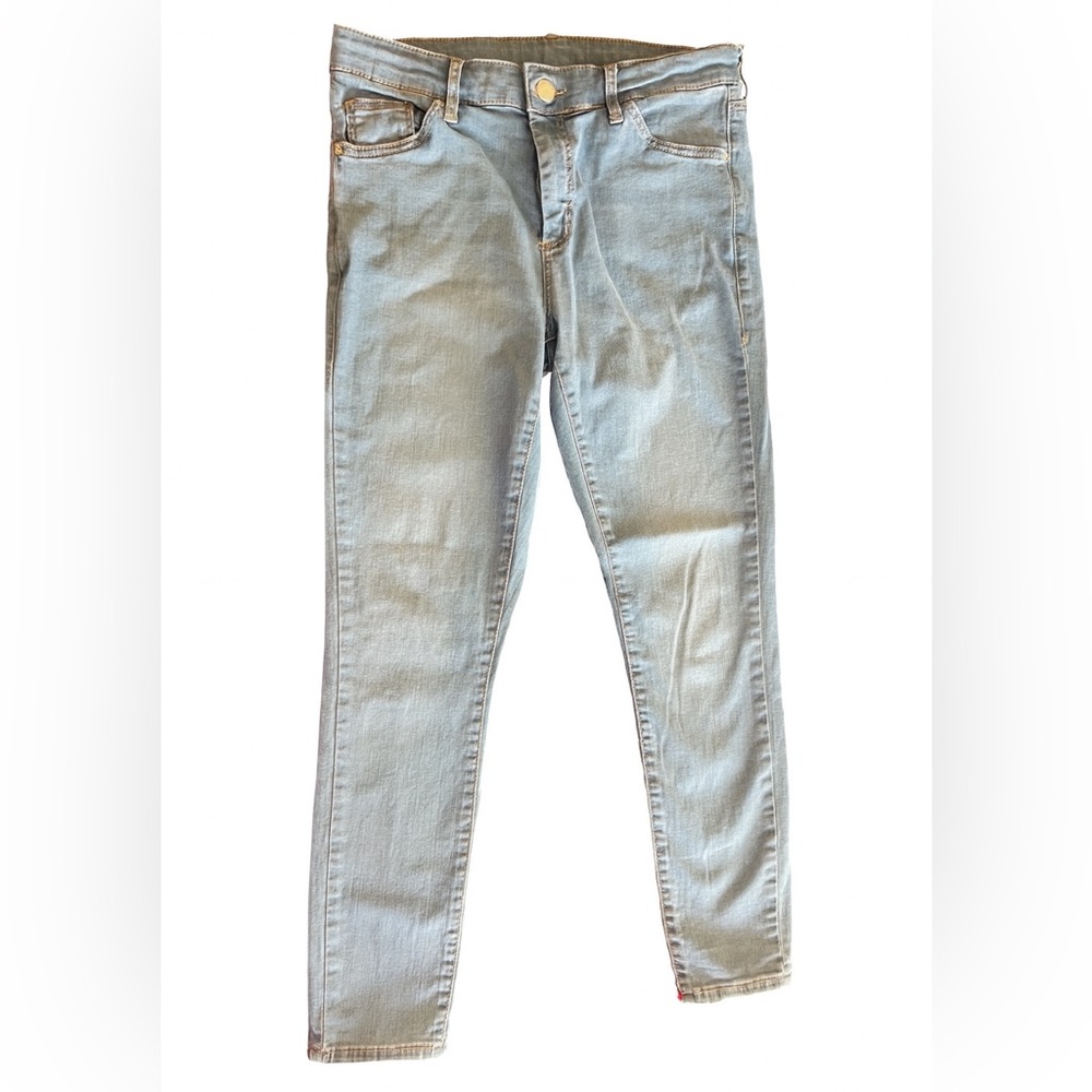 Topshop Light Blue Moto Jeans